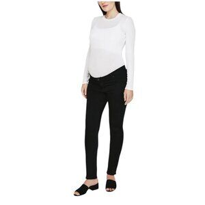 NWT AG Black Maternity Prima Cigarette Leg Jeans Size 25 Maternity Reg. $198
